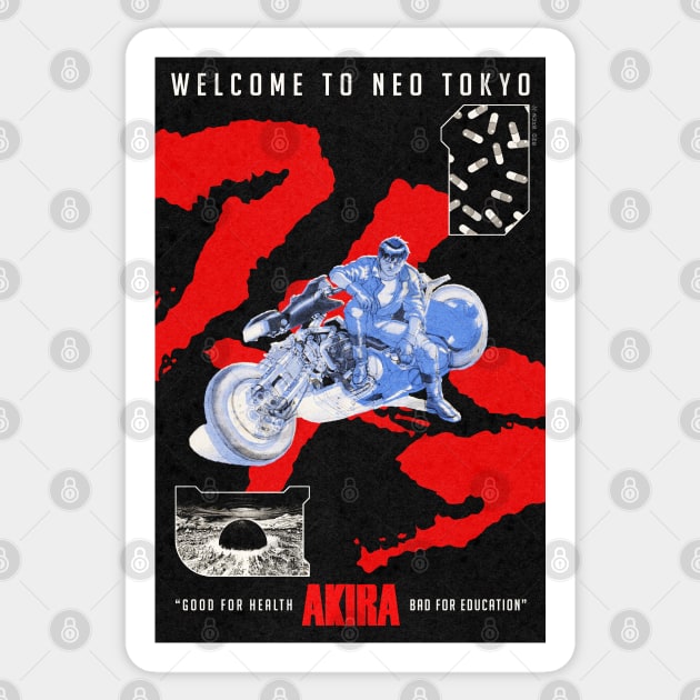 Akira Print File Sticker by zuksone